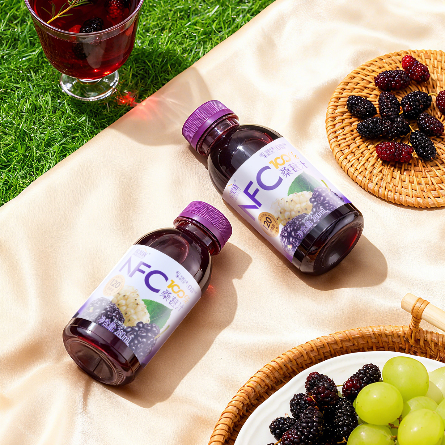 缤果族NFC100%复合果汁鲜榨维生素C桑葚西梅沙棘纯天然鲜榨无添加