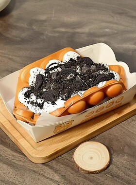 盒装鸡蛋仔模型仿真食品摆设