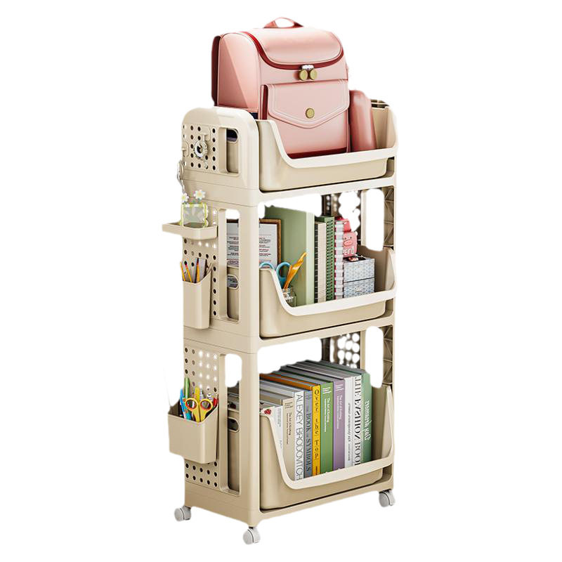 School bag mobile storage rack student dormitory under desk bookshelf