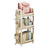 School bag mobile storage rack student dormitory under desk bookshelf