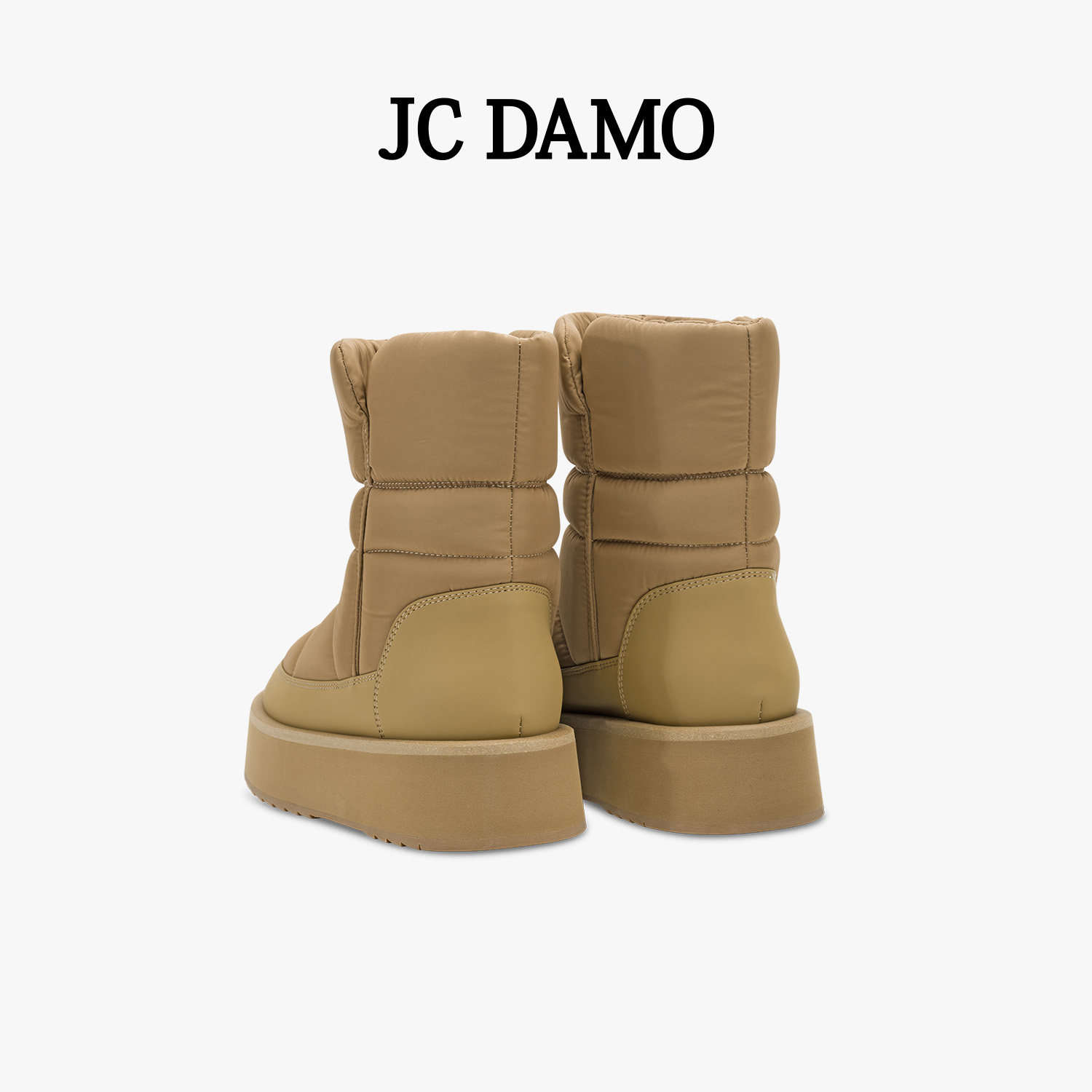 JC DAMO厚底雪地靴冬季加厚加绒防水防滑保暖中筒短靴棉靴女鞋子,淘宝优惠券,粉丝福利购,淘宝优惠卷