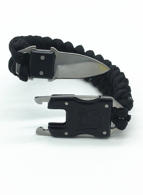 户外用品伞绳手链 变形金刚刀 编织刀扣手链 变形金刚小刀手链