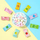 Douyin's same internet celebrity fruit-flavored sugar-free vitamin C mint lozenges fresh breath mints mixed plate snacks