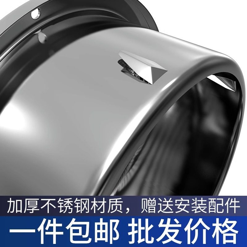 不锈钢平口风帽外墙出风口排风罩排气口油烟机排烟管通风网罩批发,淘宝优惠券,粉丝福利购,淘宝优惠卷