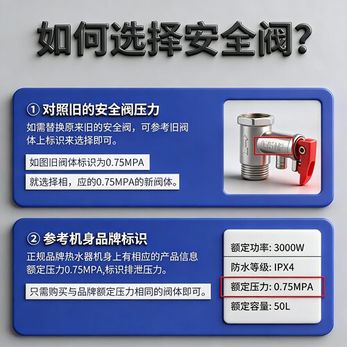 首力全铜加厚电热水器通用安全阀泄压阀减压阀止回阀排气压阀配件 - 图0