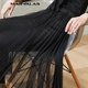 Mendeshi black long skirt for women 2025 summer