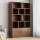 Bookcase with door Bookshelf Household simple multi-layer storage cabinet Living room dustproof cabinet Storage display cabinet Floor-standing storage cabinet