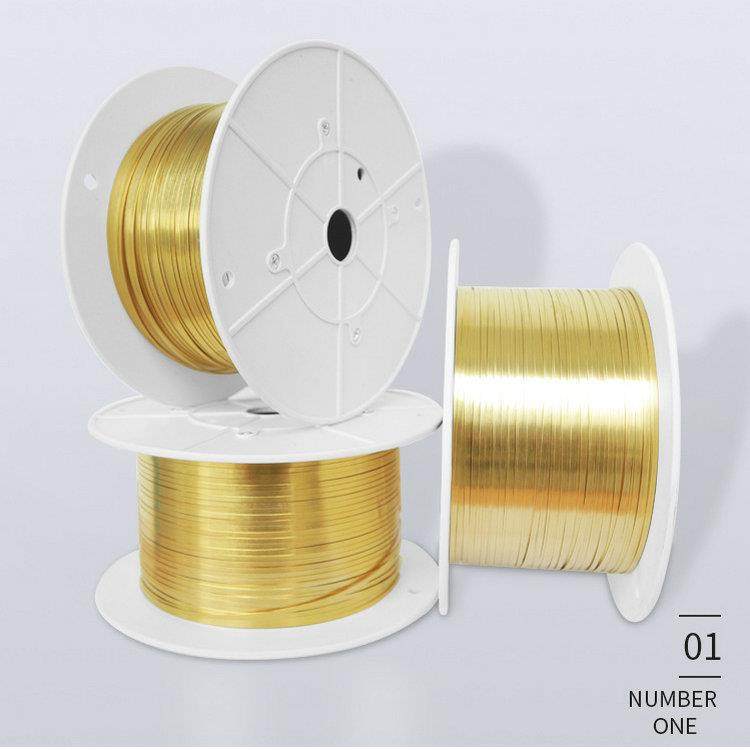 铜带机用黄铜带高精H65铜带子耳机线铜扣耳机线铜带子铜箔 - 图0