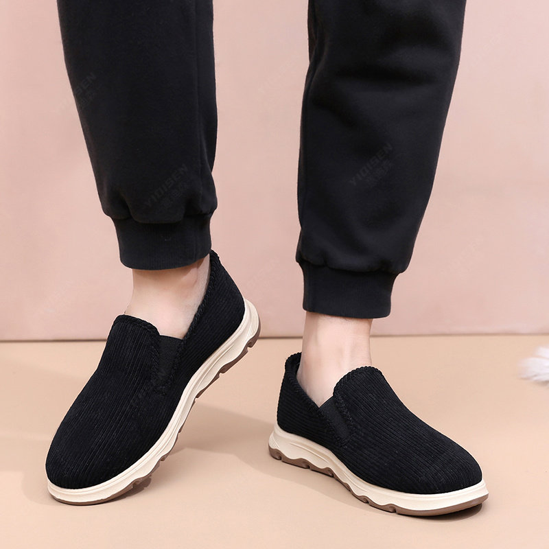 意迪森冬季男士棉鞋老北京布鞋中老年休闲软底厚底加绒防滑加厚,淘宝优惠券,粉丝福利购,淘宝优惠卷