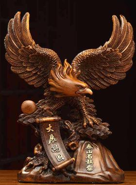 大展宏图老鹰摆件树脂雄鹰工艺品老板办公室摆设店铺公司开业礼品