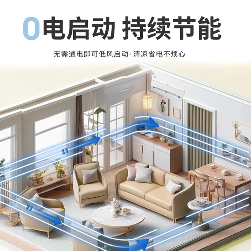 2025新款空调挡风板免打孔安装通用型家用挡风板静音空调疏风器 - 图1