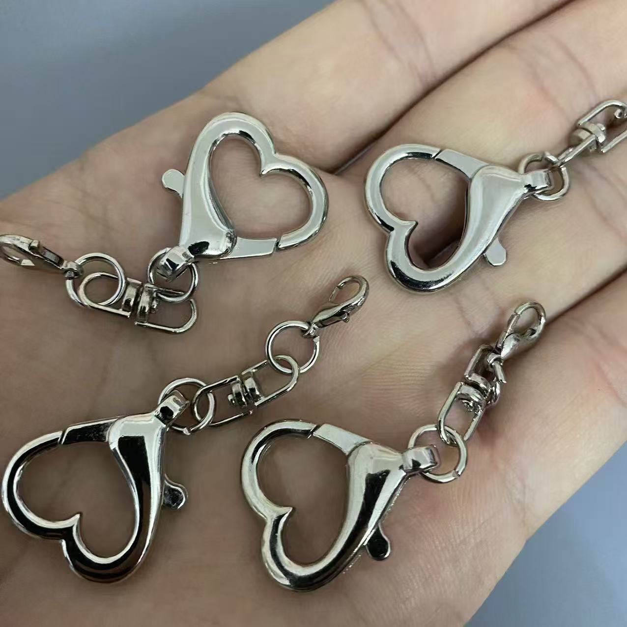 爱心异形桃心饰品挂件创意链条配件diy龙虾钥匙扣公仔ins创意礼物,淘宝优惠券,粉丝福利购,淘宝优惠卷