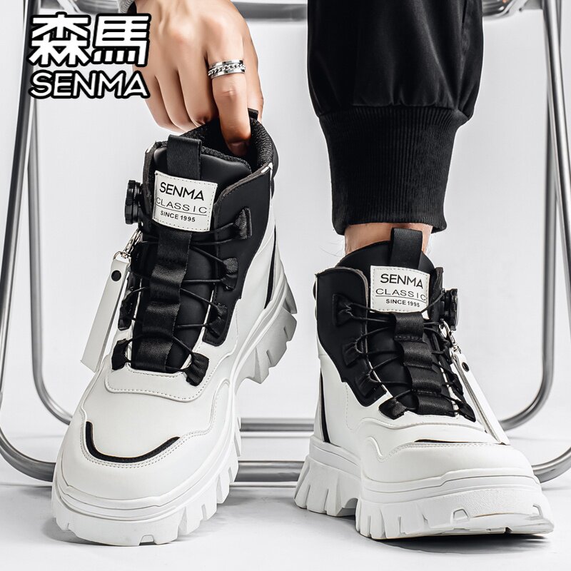 森马马丁靴男鞋冬季高帮英伦风大黄靴男士厚底增高户外登山工装靴,淘宝优惠券,粉丝福利购,淘宝优惠卷