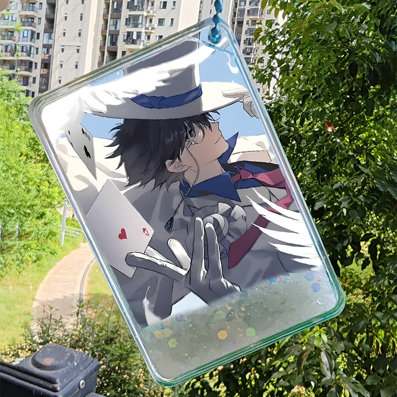 怪盗基德流沙麻将流麻挂件diy名侦探柯南周边透明亚克力摆件潮玩 - 图2