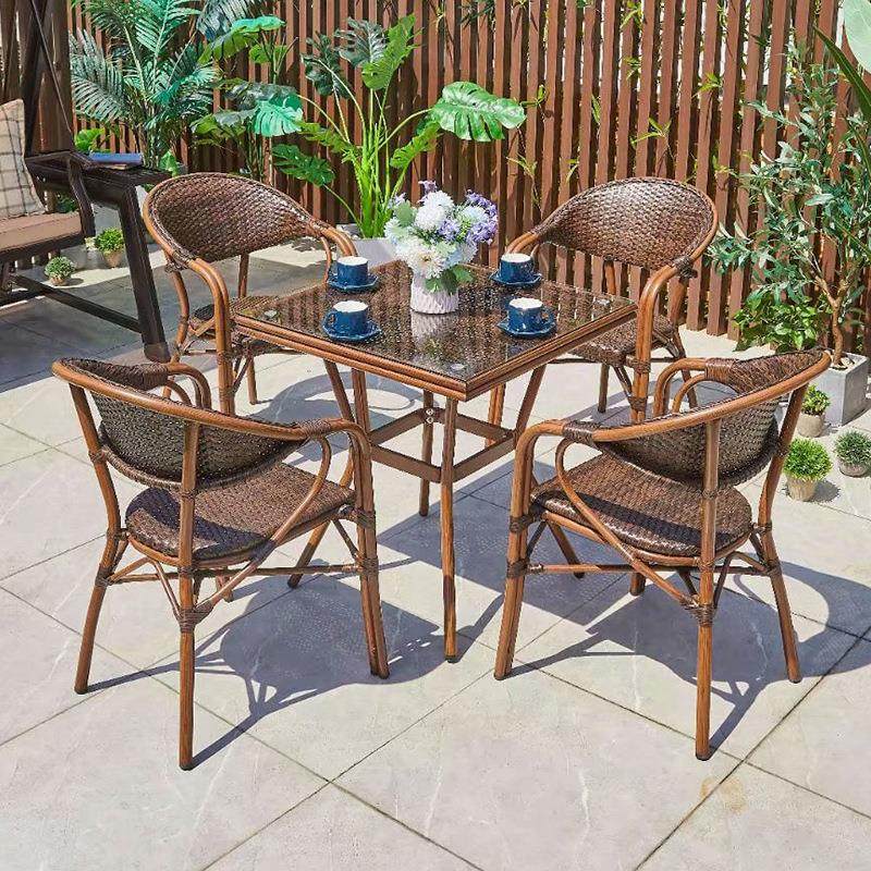 小区休闲户外编藤桌椅现货 简约时尚舒适风PE藤制户外家具,淘宝优惠券,粉丝福利购,淘宝优惠卷