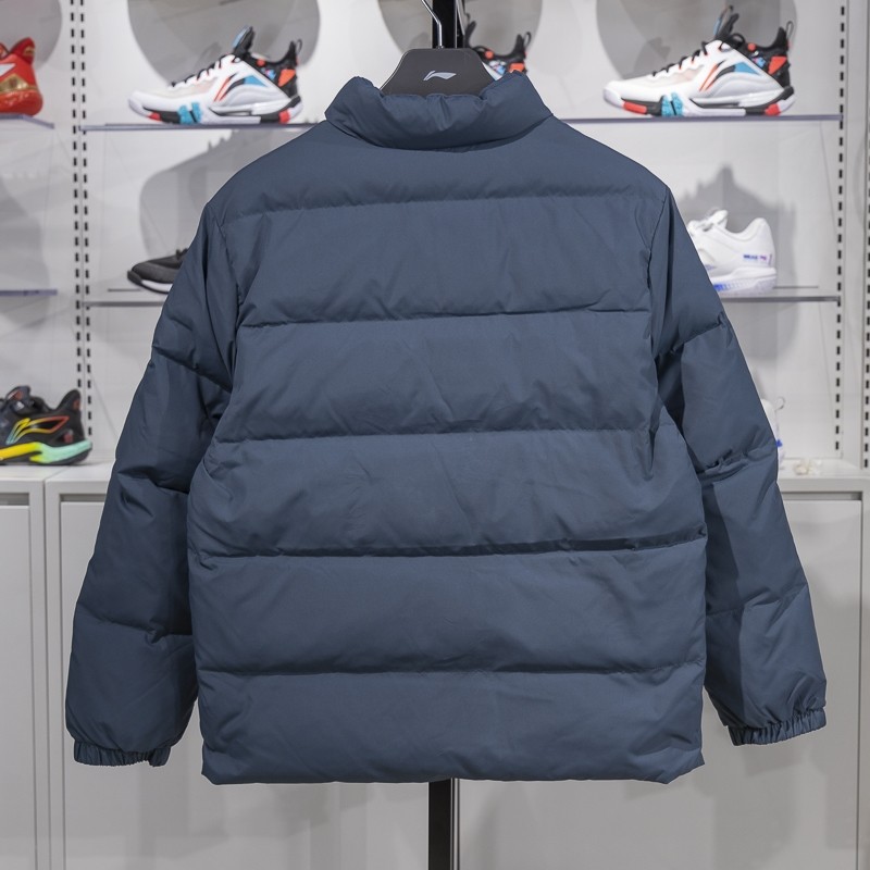 李宁正品冬季新款健身系列男子防泼水保暖运动羽绒服AYMU097-6 - 图0