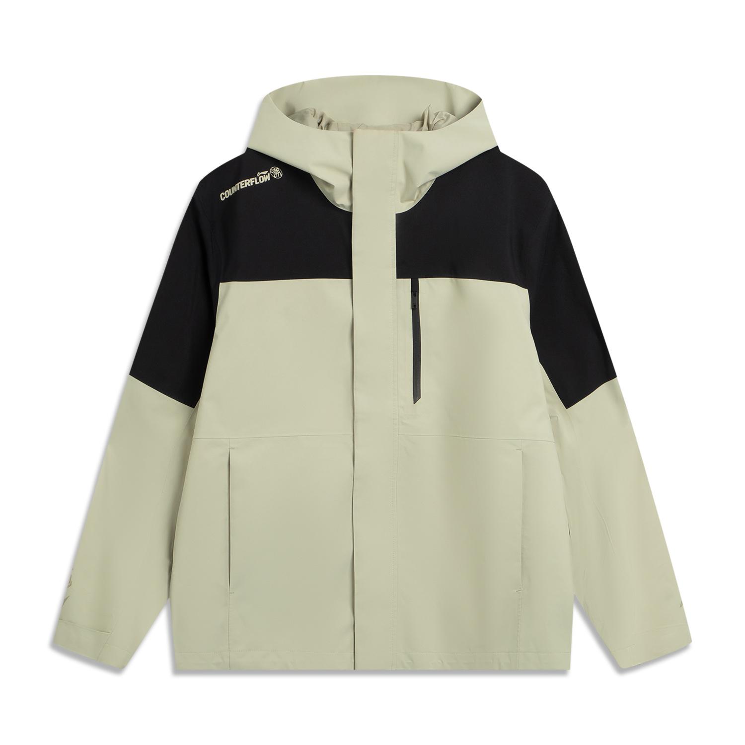 李宁正品户外CF溯男女同款三合一加绒防泼水宽松冲锋衣AEMV057-3 - 图3