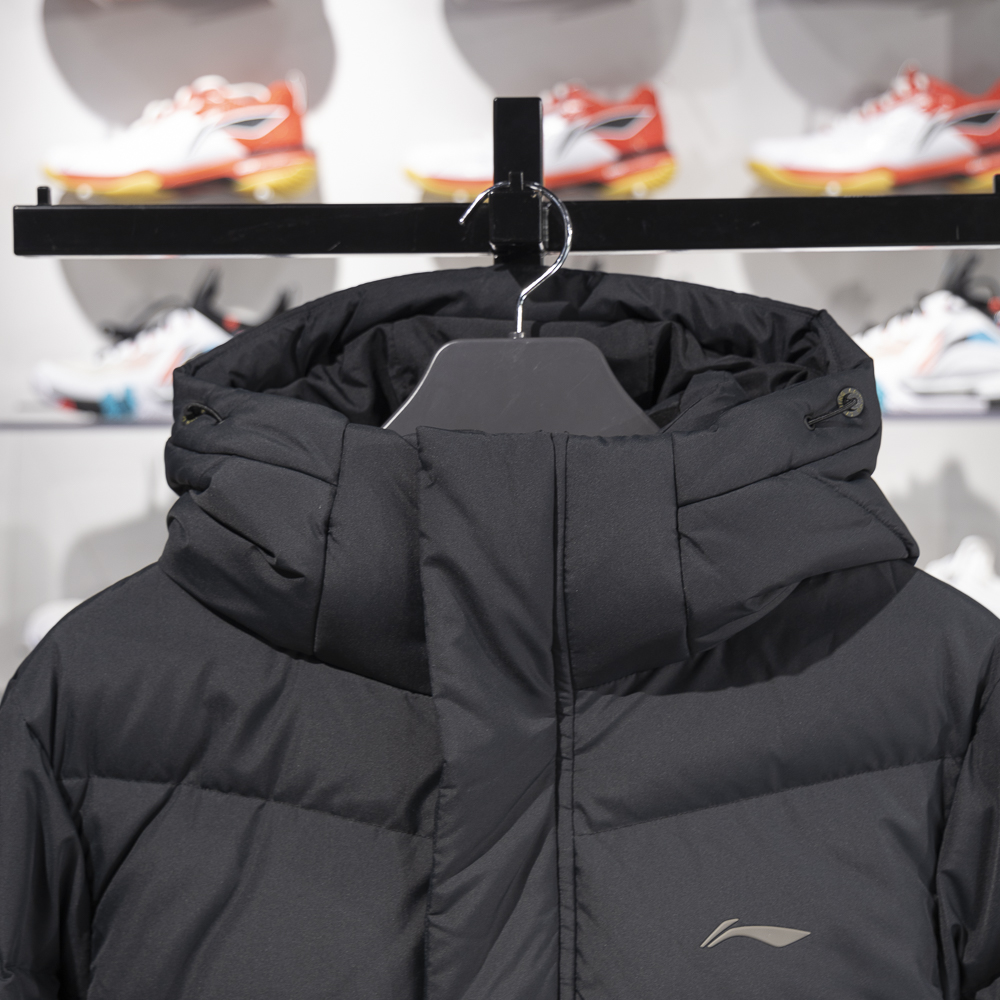 李宁正品冬季新款健身系列男子防泼水保暖运动羽绒服AYMU095-1 - 图1