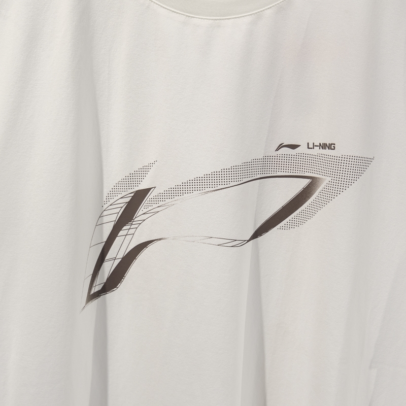 李宁正品健身系列男子运动圆领LOGO印花速干凉爽短袖T恤ATST573-2 - 图2