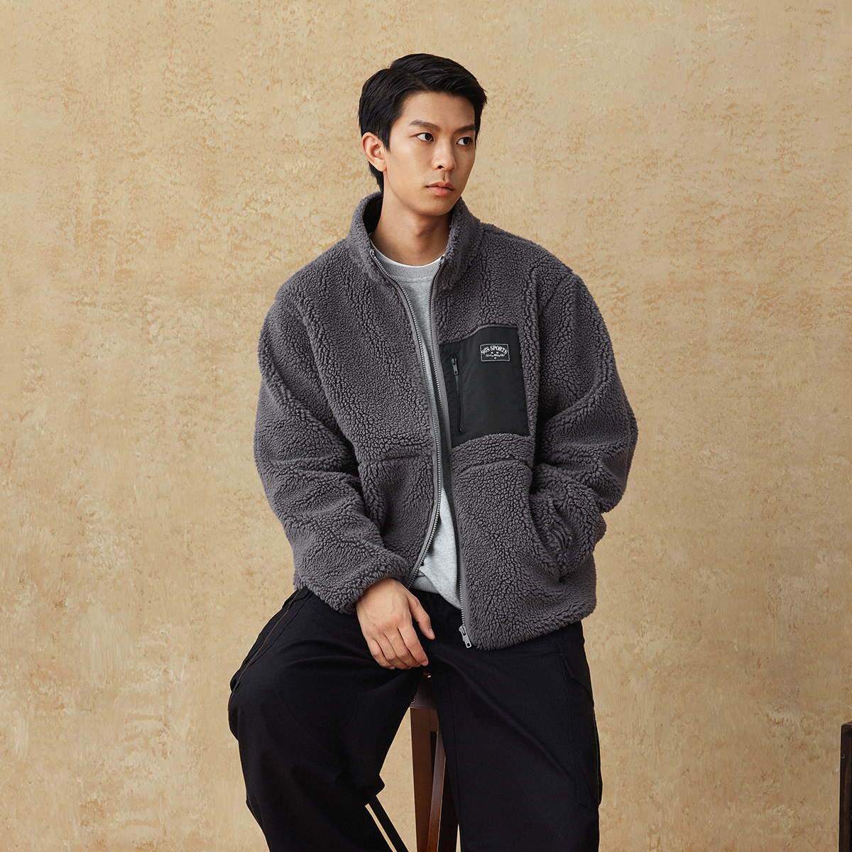 李宁正品运动生活系列男女同款加绒保暖宽松舒适针织外套AFDUC95,淘宝优惠券,粉丝福利购,淘宝优惠卷