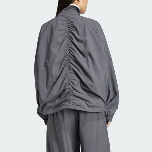 Adidas/阿迪达斯正品三叶草女士梭织休闲立领运动外套JY8879 - 图1