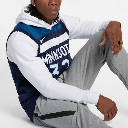 Nike/耐克正品明尼苏达森林狼队SW NBA JERSEY男子球衣864491-420 - 图1