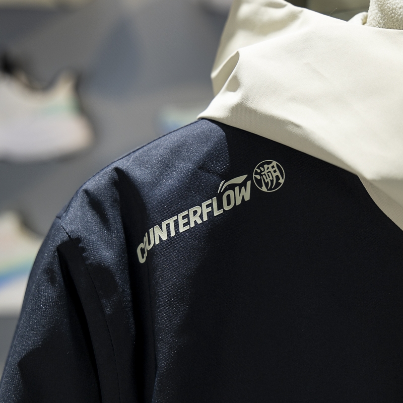 李宁正品户外CF溯男女同款三合一加绒防泼水宽松冲锋衣AEMV057-3 - 图2