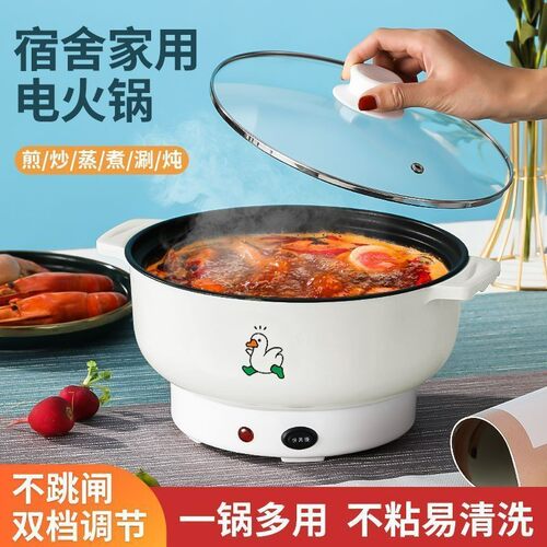 出口德国原款电煮锅电炒锅多功能料理锅蒸煎炒不粘锅电火锅电炸锅 - 图1