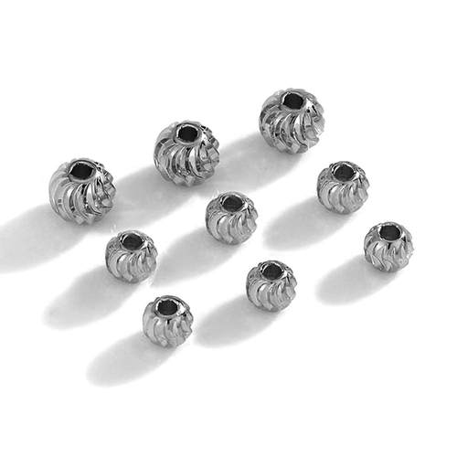 304不锈钢弯刀珠切角花珠散珠diy饰品配件材料手链串珠子挂饰 - 图3