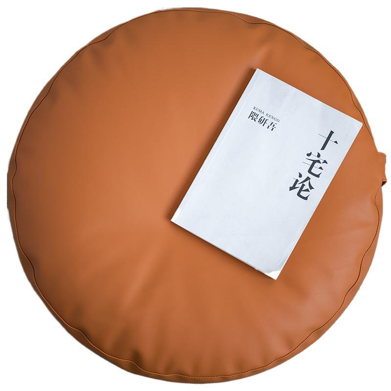 Leather-style pouf cushions on the ground JUQ home round sofa tea cushion meditation bay window