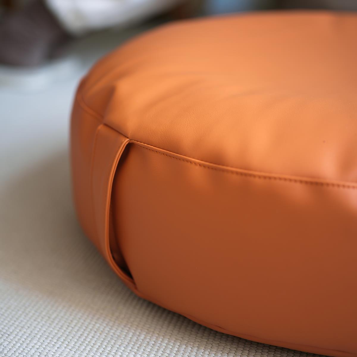 Leather-style pouf cushions on the ground JUQ home round sofa tea cushion meditation bay window