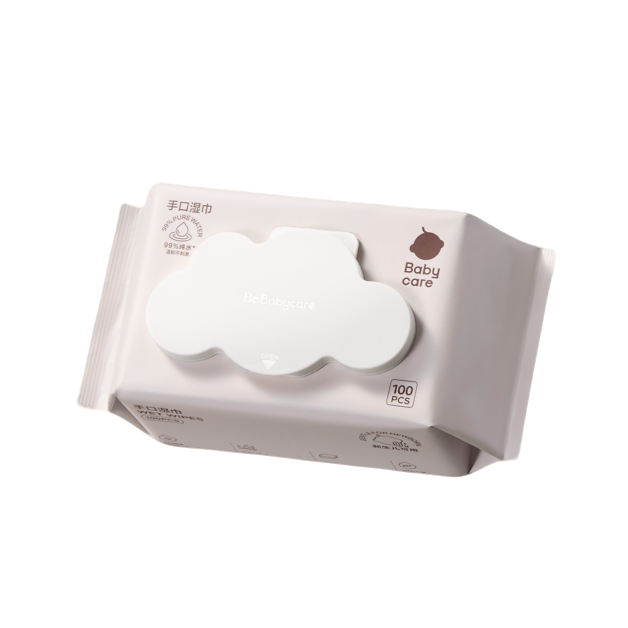 babycare粉盖湿巾100抽加量儿童新生手口湿巾非紫盖家庭囤货加厚,淘宝优惠券,粉丝福利购,淘宝优惠卷