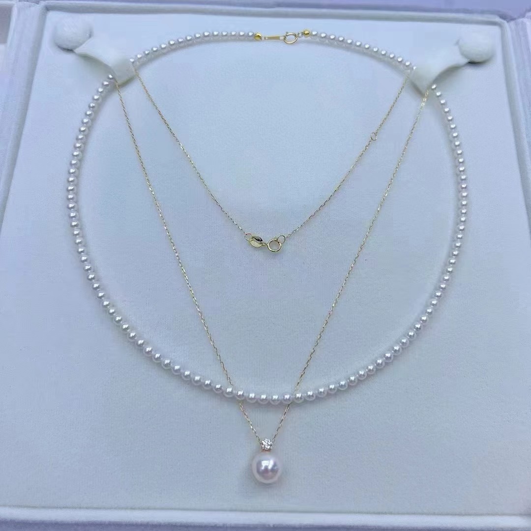 今年流行天然淡水baby珍珠项链叠戴锁骨链轻奢高级感情人节礼物