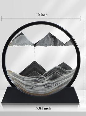 源头厂家摆件客厅展厅动态办公桌面摆件流沙摆件跨境流沙画