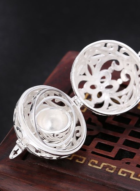 香囊球镂空原创银个性亮