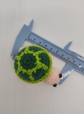 现货跨境热卖毛线乌龟钥匙扣手工钩织动物积极有趣乌龟摆件抱卡玩