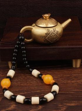 黄铜把把壶转转手把件中式工艺品小摆件摆摊热卖麻将胡小茶壶转转