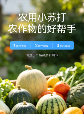 农用小苏打碳酸氢钠园艺庭院阳台种菜蔬菜专用肥辣椒番茄除虫抑菌