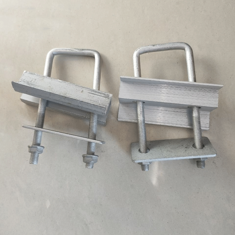 光伏压块双孔中压板边压太阳能铝合金压块40*60方钢50*100适用u形,淘宝优惠券,粉丝福利购,淘宝优惠卷