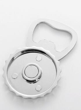 跨境圆形开瓶器冰箱贴金属空白耗材热转印起瓶热升华小礼品合金