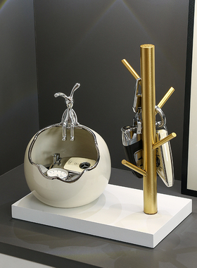 速发兔子摆件玄乔收纳入户门口鞋柜置物架客关装饰品厅迁新居礼品