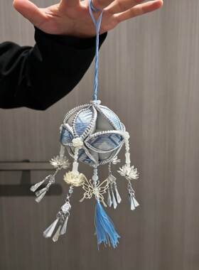 广西壮锦绣球梦幻非遗装饰小挂件情节人礼物送女友定情信物材料包