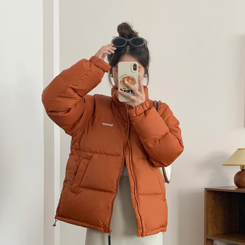 潮牌短款羽绒服女2025新款加厚面包服潮牌冬季情侣款外套韩版宽松