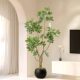Simulated duck foot wood high-end light luxury green plant ornaments for the living room