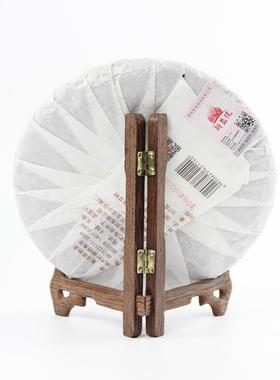 鸡翅木花梨木茶饼架支架茶道配件展示架碗陶瓷盘架盆架实木