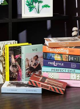 假书摆件家装WBG饰品北欧真风简约代现书柜创意客厅软居装彷书装