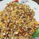Chicken food mixed with sorghum, wheat and chopped corn