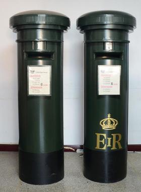 铁皮邮筒英国邮筒特大号模型复古信箱邮箱酒吧咖啡馆复古装饰摆件