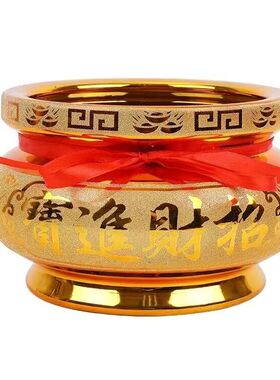 家用财神爷像观音菩萨像用品套装供具水杯供盘香炉供灯摆件烛台