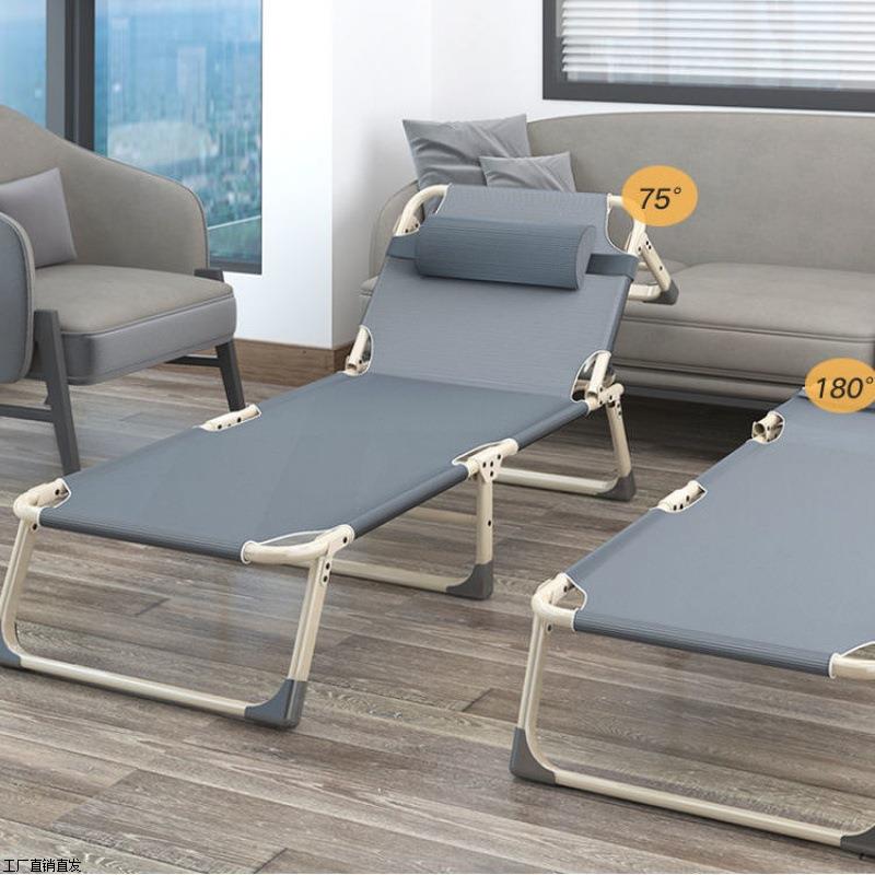 午休床躺椅成人家用床拆叠睡床午休折叠陪护床出租房易床懒人躺椅 - 图1